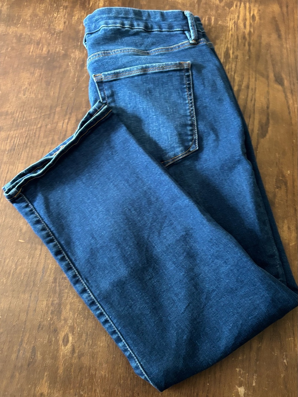 Good American Always Fits 14-18 Bootcut Jeans in Dark Blue Wash - Picture 5 of 8